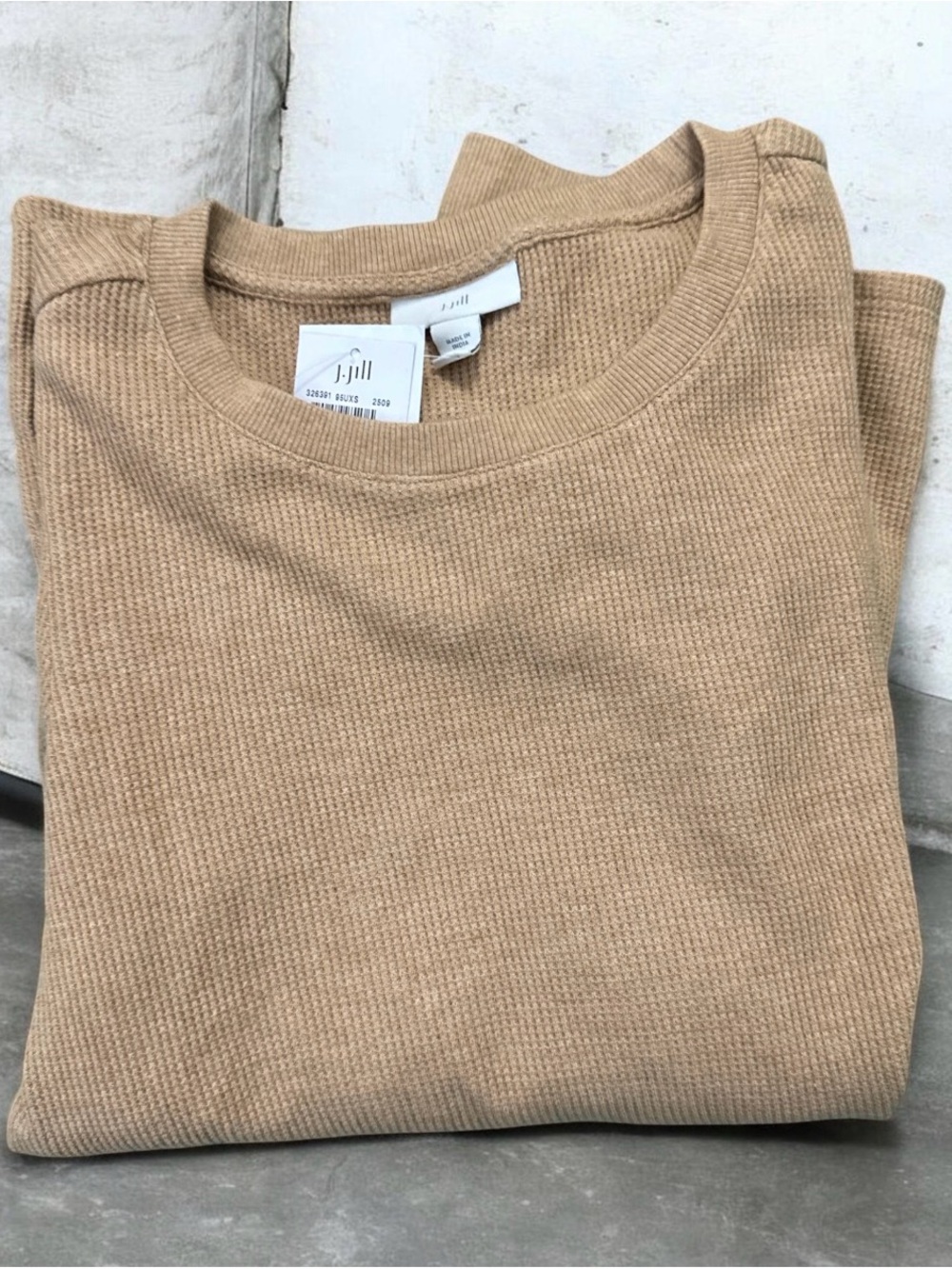 J. Jill Women’s  Crewneck Top in Camel Tan